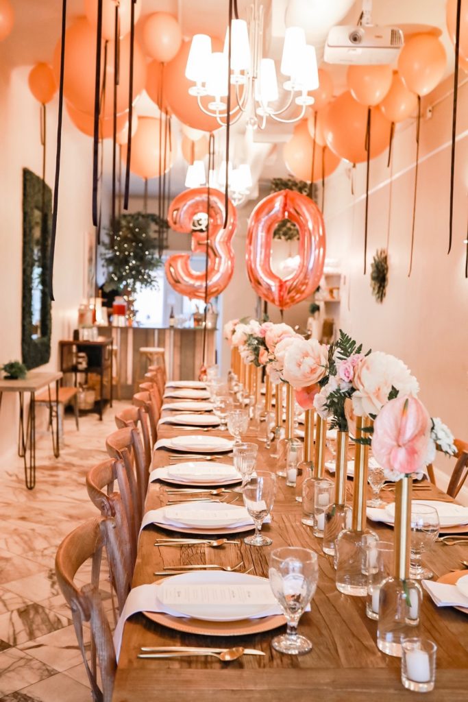 Gorgeous 30th Birthday Dinner Party