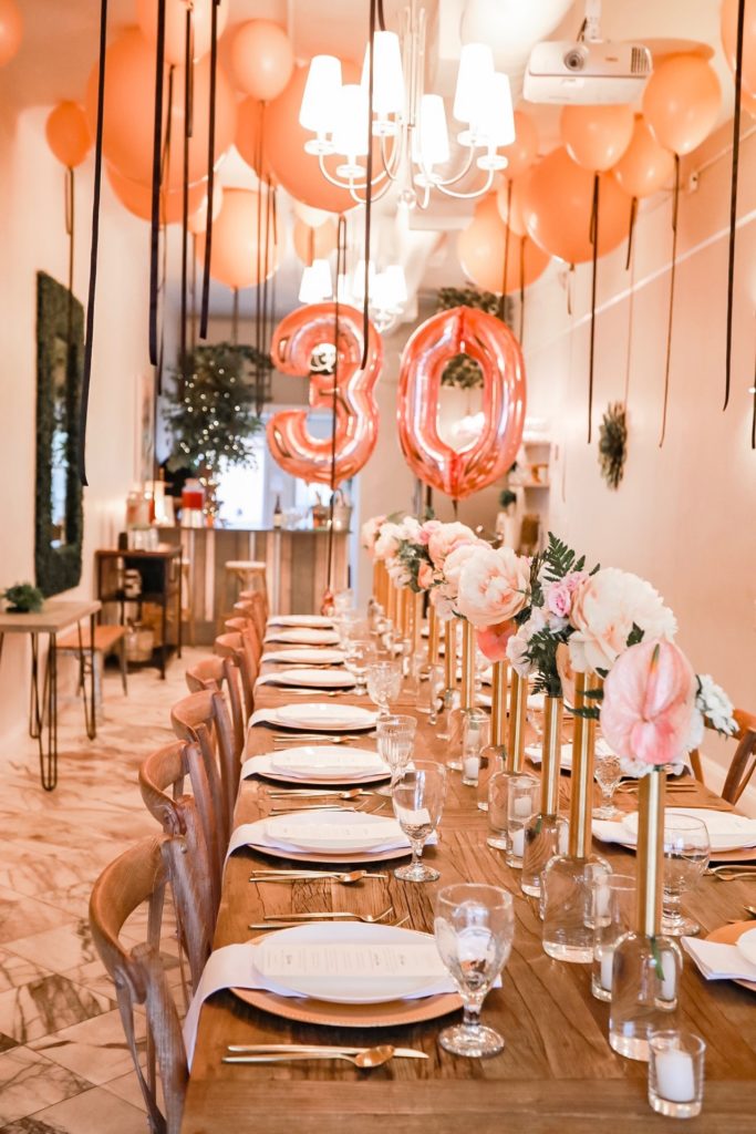 Gorgeous 30th Birthday Dinner Party Savvy Creative Agency